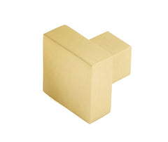 Trafalgar Square Cupboard Knobs  Satin Brass - Burlington Range