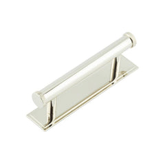 Hoxton Wenlock Cabinet Handles 96mm Ctrs Stepped Backplate   Polished Nickel - Hoxton Kits