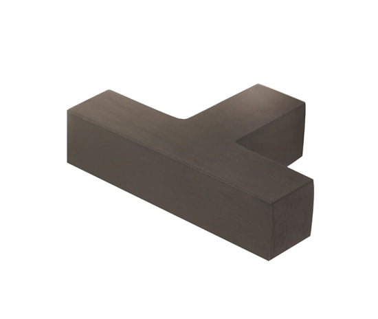 Trafalgar T Bar Square Cupboard Knobs Dark Bronze - Burlington Range