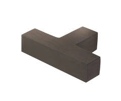 Trafalgar T Bar Square Cupboard Knobs Dark Bronze - Burlington Range