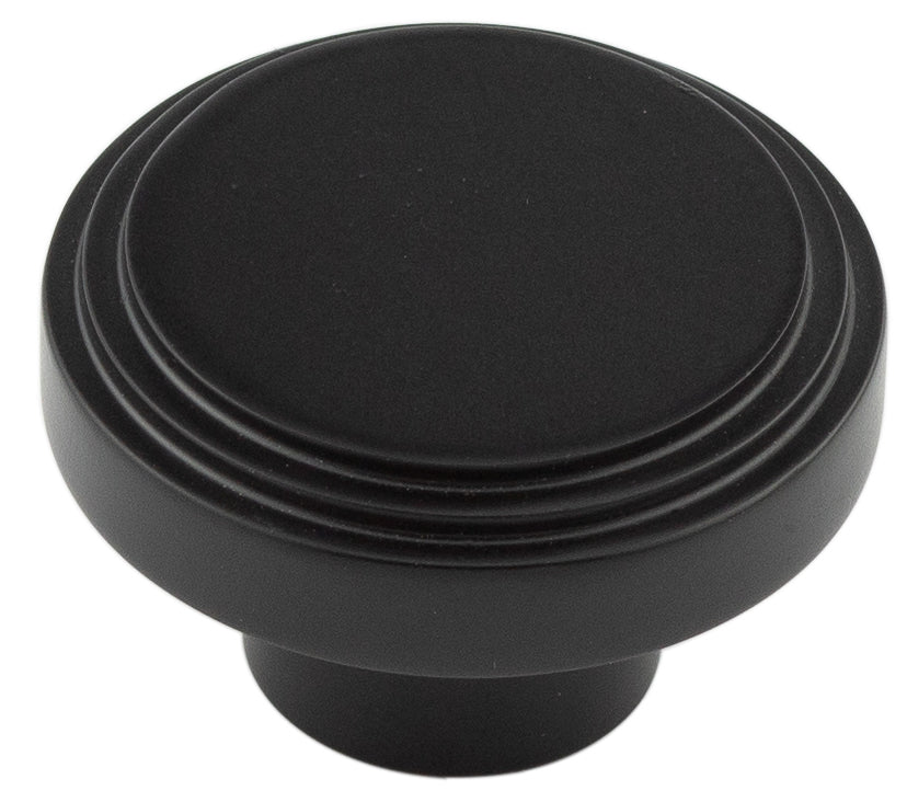 Cropley Cupboard Knobs 40mm  Black - Hoxton Range