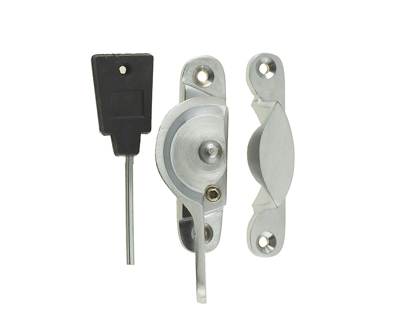 Jedo Narrow Locking Fitch Fasteners 65mm Satin Chrome