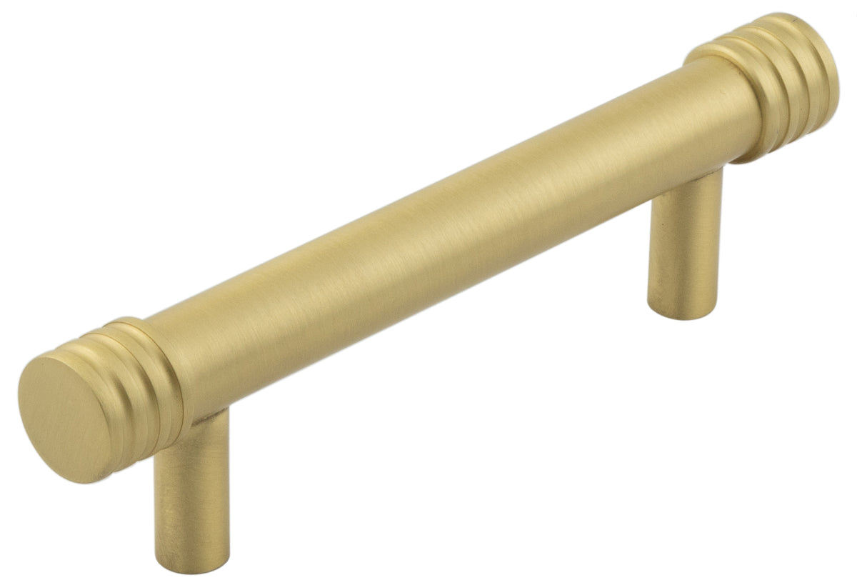 Hoxton Sturt Cabinet Handles 96mm Ctrs  Satin Brass - Hoxton Range