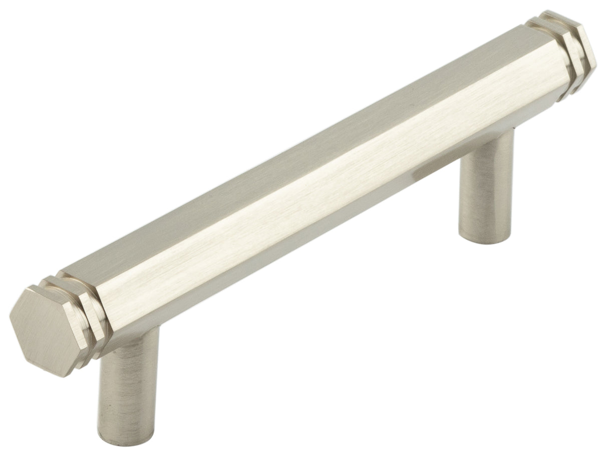 Hoxton Nile Cabinet Handles 96mm Ctrs  Satin Nickel - Hoxton Range
