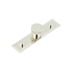 Wenlock Cupboard Knobs 30mm Stepped Backplate    Polished Nickel - Hoxton Kits