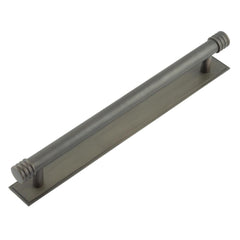 Hoxton Sturt Cabinet Handles 224mm Ctrs Stepped Backplate Dark Bronze - Hoxton Kits