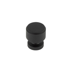 Piccadilly Knurled Cupboard Knobs  Black - Burlington Range
