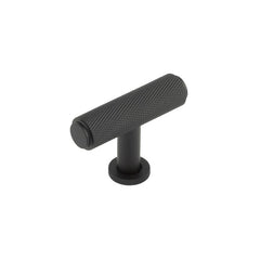 Piccadilly Knurled T Bar Cupboard Knobs  Black - Burlington Range