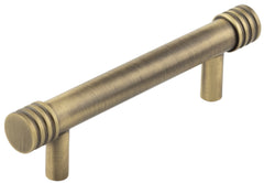 Hoxton Sturt Cabinet Handles 96mm Ctrs Antique Brass - Hoxton Range