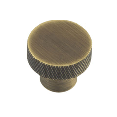 Wenlock Cupboard Knobs 30mm Antique Brass - Hoxton Range