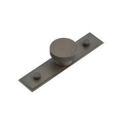 Wenlock Cupboard Knobs 40mm Stepped Backplate  Dark Bronze - Hoxton Kits