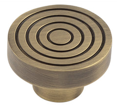 Murray Cupboard Knobs 40mm Antique Brass - Hoxton Range