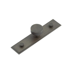 Thaxted Cupboard Knobs 30mm Stepped Backplate Dark Bronze - Hoxton Kits
