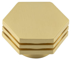 Nile Cupboard Knobs 40mm  Satin Brass - Hoxton Range