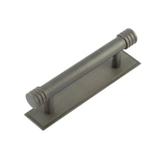 Hoxton Sturt Cabinet Handles 96mm Ctrs Stepped Backplate Dark Bronze - Hoxton Kits