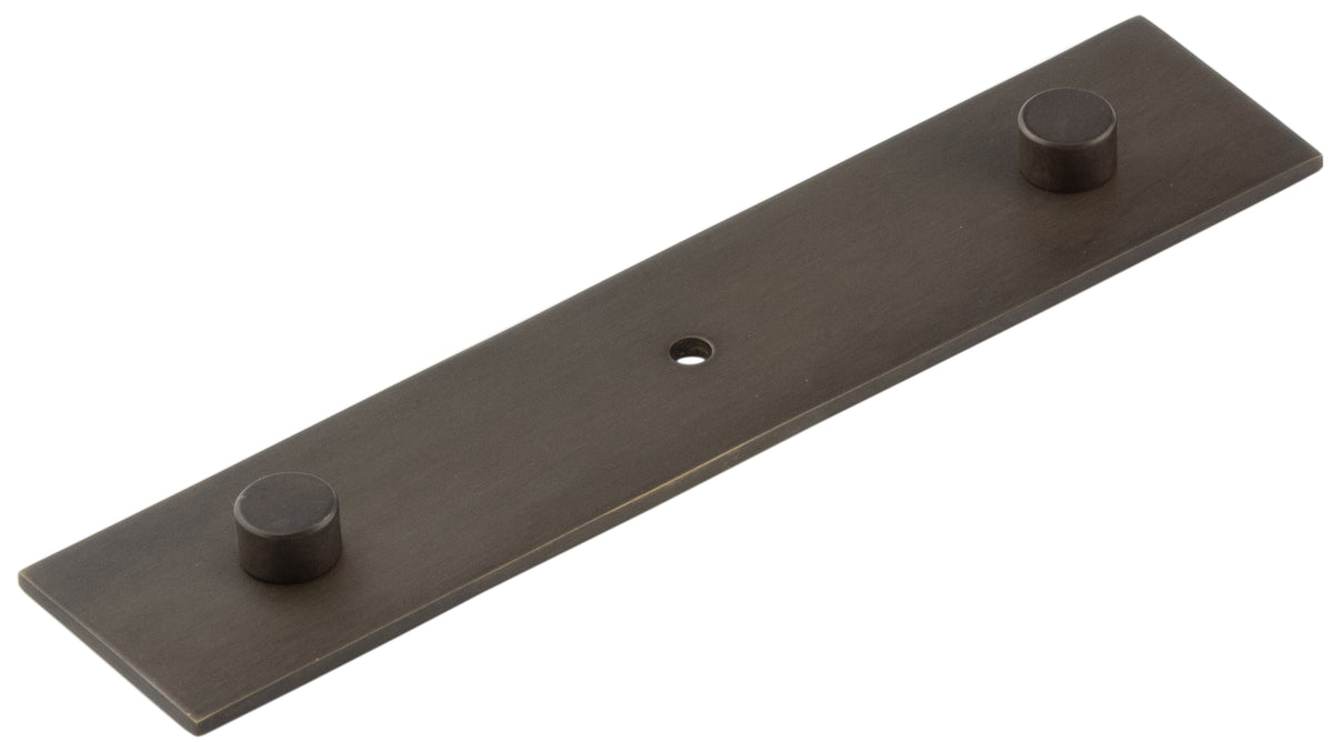 Fanshaw Backplate for Cupboard Knobs 140x30mm Dark Bronze - Hoxton Range