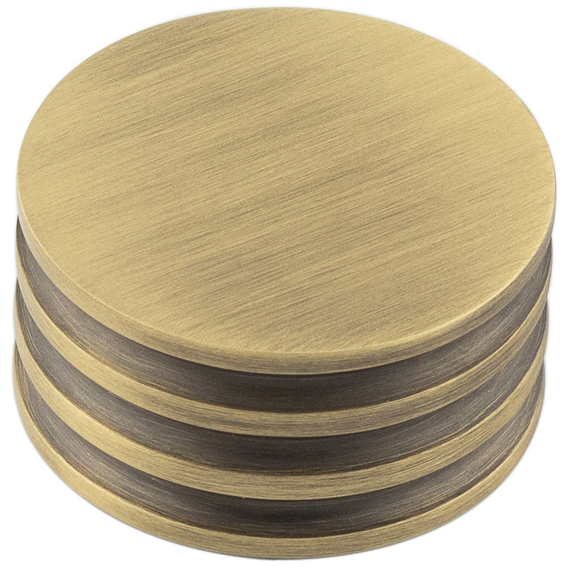 Sturt Cupboard Knobs 40mm Antique Brass - Hoxton Range
