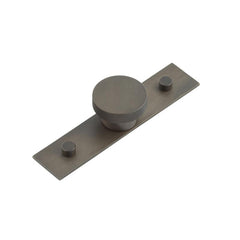Wenlock Cupboard Knobs 40mm Plain Backplate Dark Bronze - Hoxton Kits