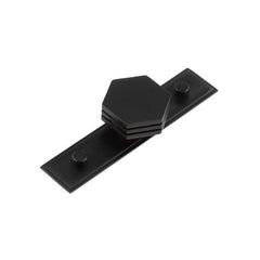 Nile Cupboard Knobs 40mm Stepped Matt  Black - Hoxton Kits