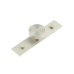 Murray Cupboard Knobs 40mm Stepped Backplate  Satin Nickel - Hoxton Kits