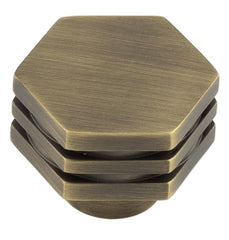 Nile Cupboard Knobs 30mm Antique Brass - Hoxton Range