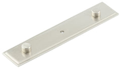 Rushton Backplate for Cupboard Knobs 140x30mm  Satin Nickel - Hoxton Range