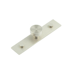 Murray Cupboard Knobs 30mm Plain Backplate  Satin Nickel - Hoxton Kits