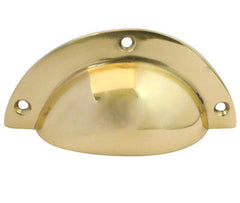 Jedo Drawer Pulls 85mm   Polished Brass - Jedo Range