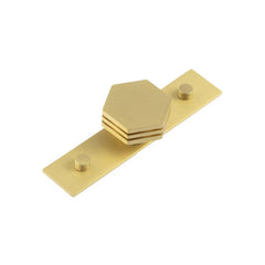 Nile Cupboard Knobs 40mm Plain  Satin Brass - Hoxton Kits