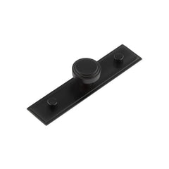 Cropley Cupboard Knobs 30mm Stepped Backplate  Black - Hoxton Kits