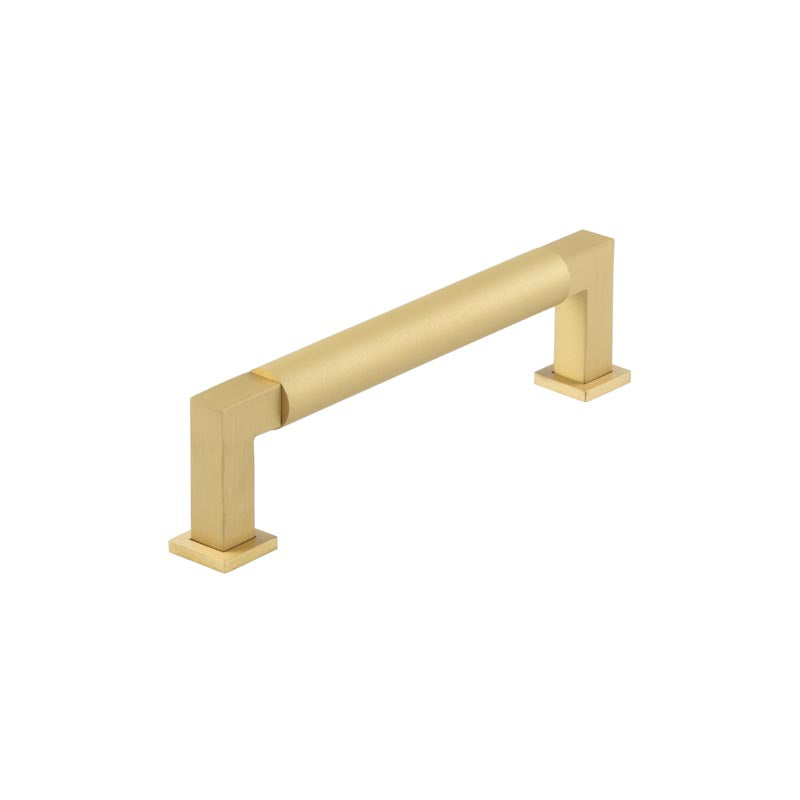 Burlington Westminster Round Cabinet Handles 128mm  Satin Brass - Burlington Range