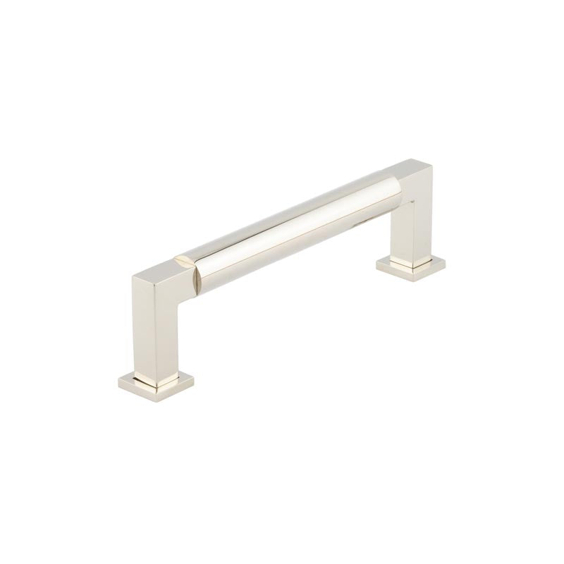 Burlington Westminster Round Cabinet Handles 128mm   Polished Nickel - Burlington Range