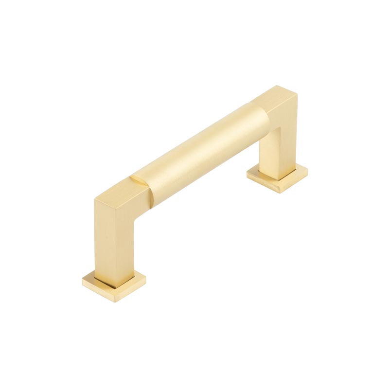 Burlington Westminster Round Cabinet Handles 96mm  Satin Brass - Burlington Range