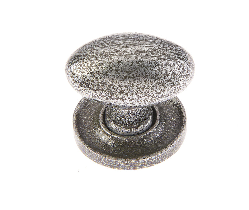 Oval Cupboard Knobs 27x36mm Pewter - Valley Forge Range