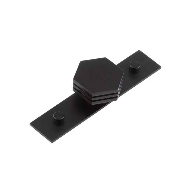 Nile Cupboard Knobs 40mm Plain Matt  Black - Hoxton Kits
