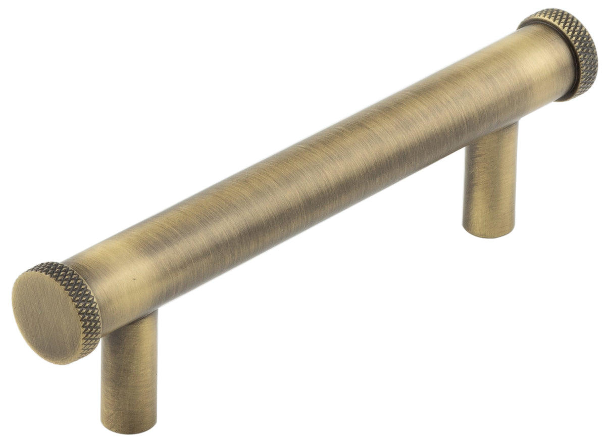 Hoxton Wenlock Cabinet Handles 96mm Ctrs Antique Brass - Hoxton Range